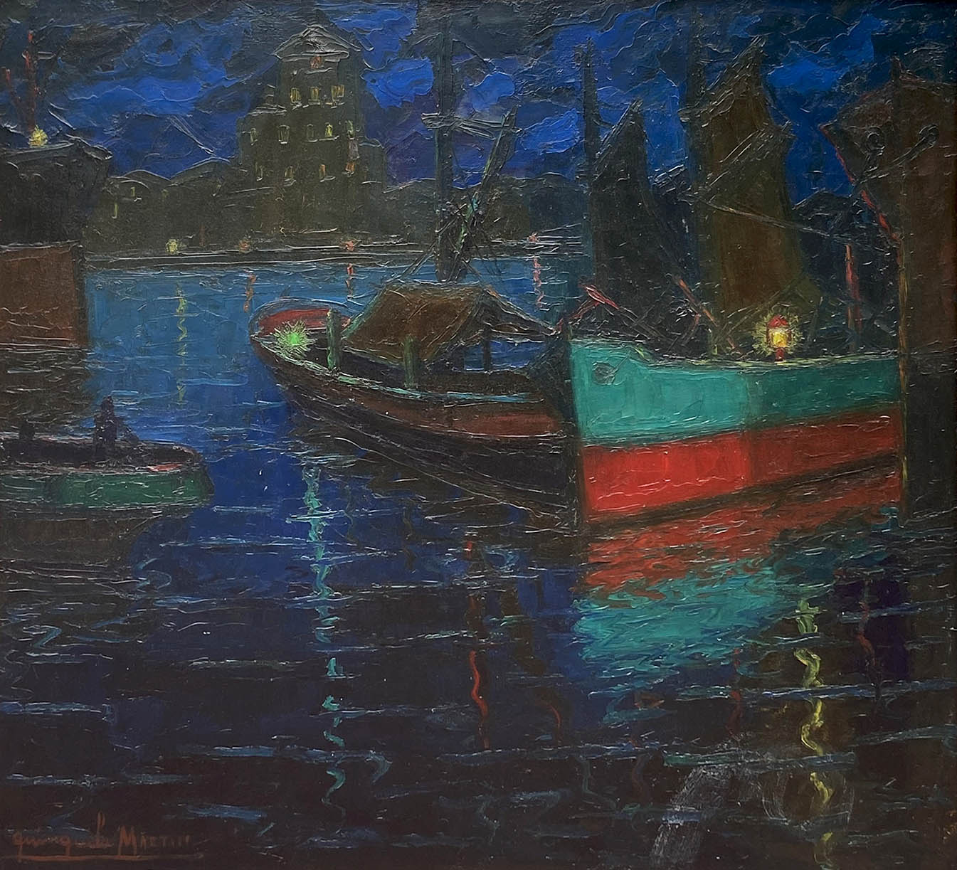 Nocturno en el puerto